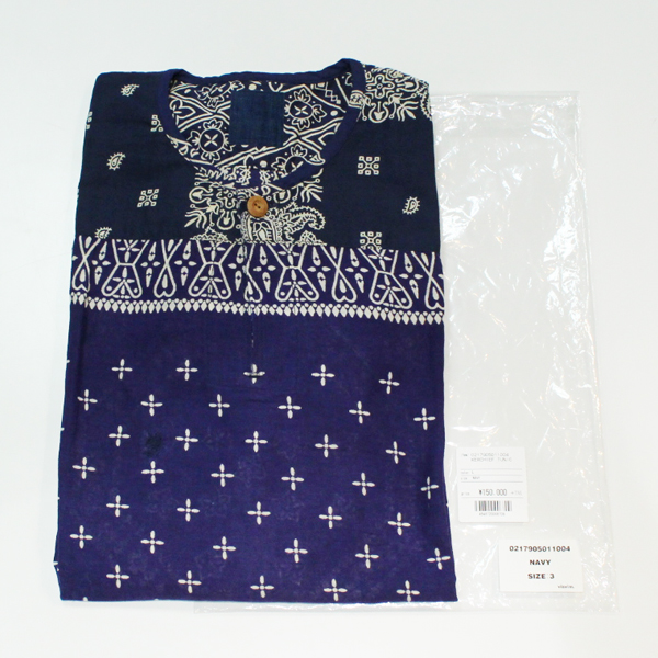 visvim BANDANA TUNIC NAVY