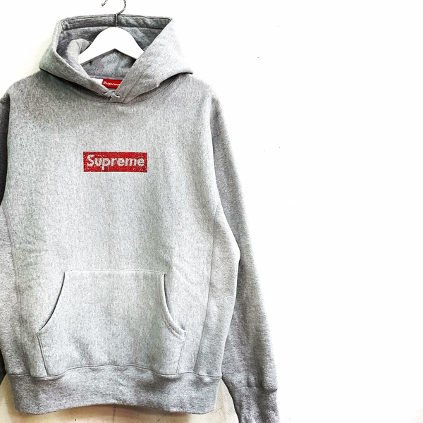 19ss Supreme Swarovski Box Logo Hooded SweatShirt 　買取りました
